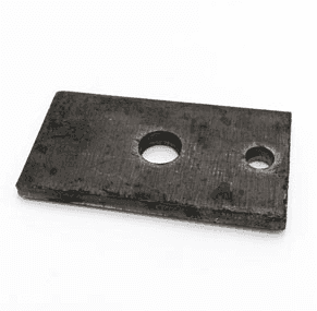 Sachet de 25 platines 130x70 – Acier embouti noir