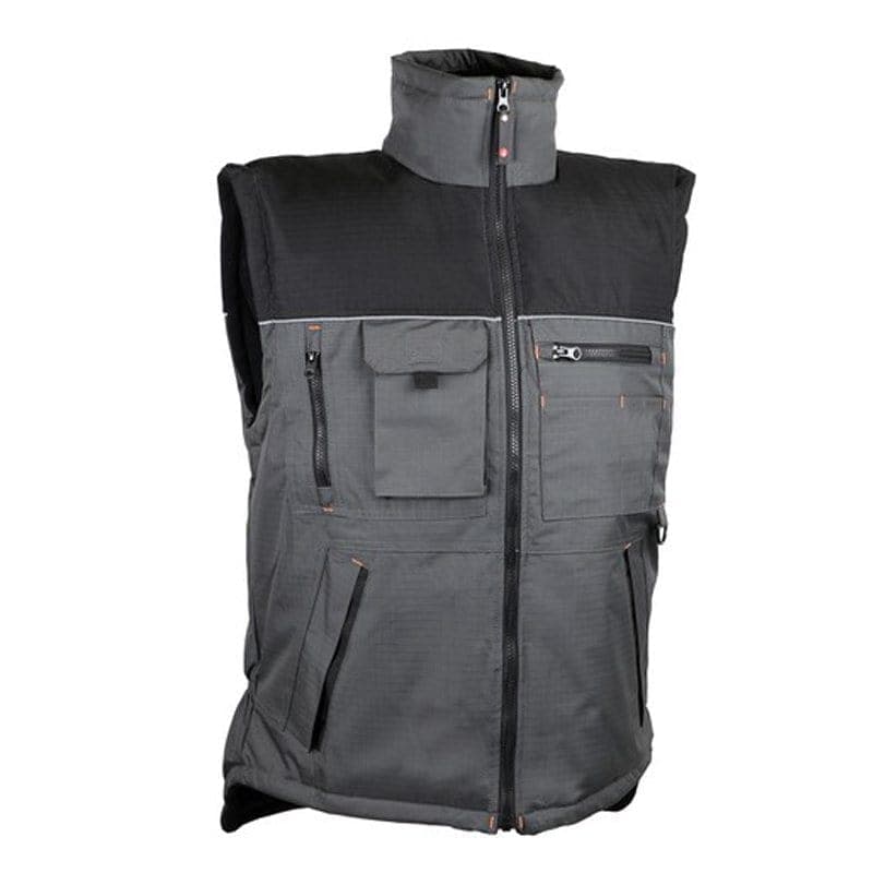 Gilet de travail matelassé en polyester ripstop