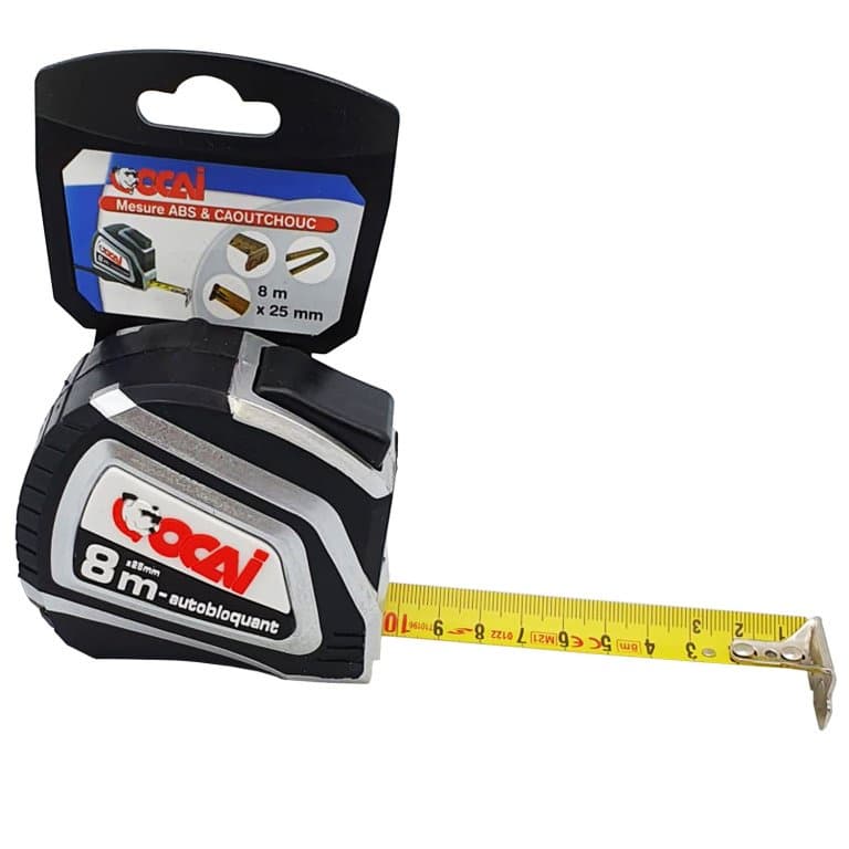 Mesure à ruban 8 m x 25 mm boîtier bim