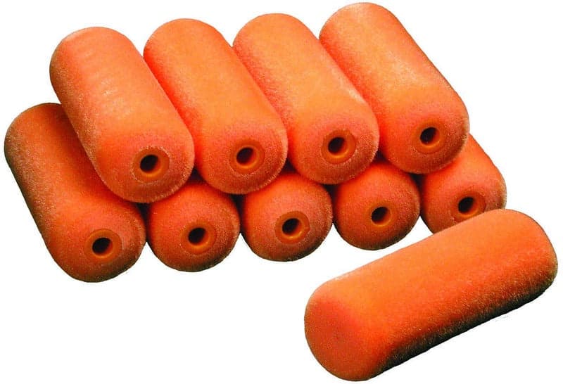 Patte de lapin floquée orange 110 mm
