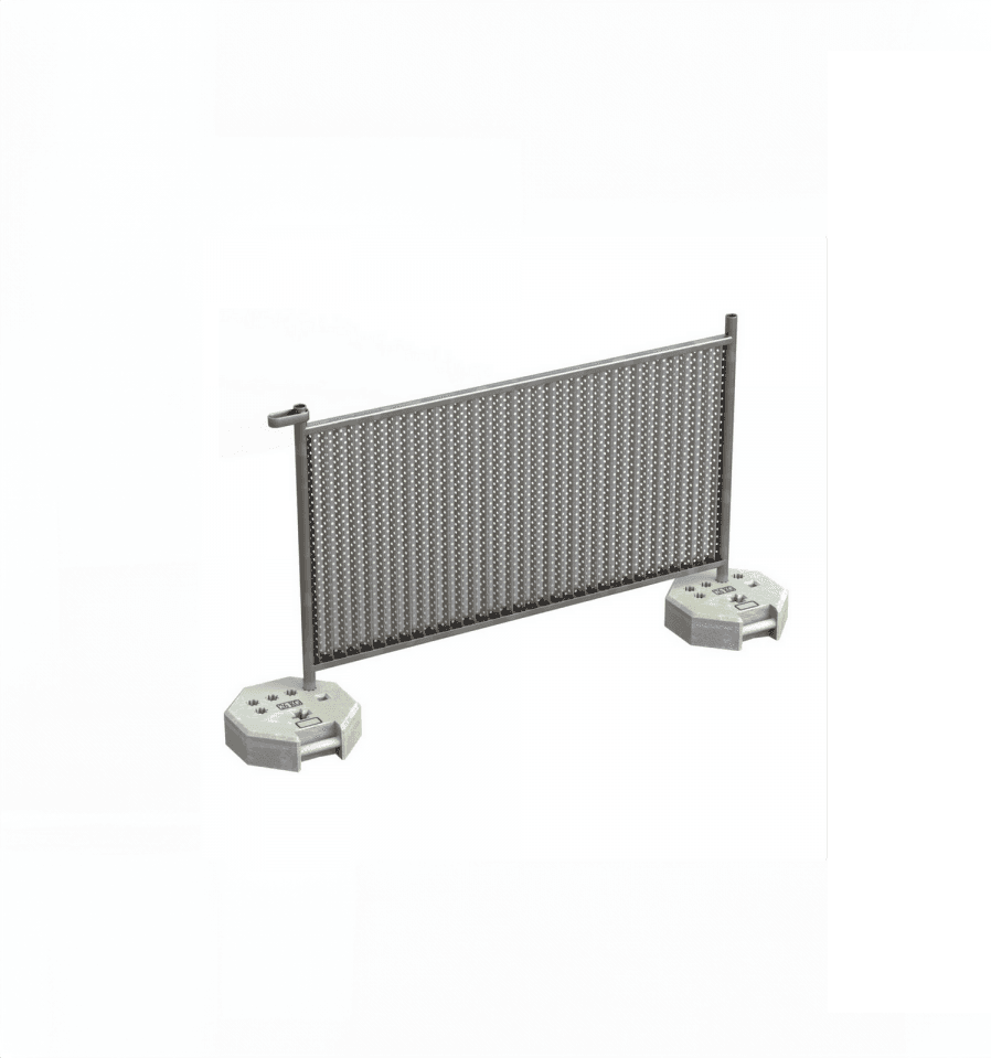 Barrières de chantier 2x1 m microperforées