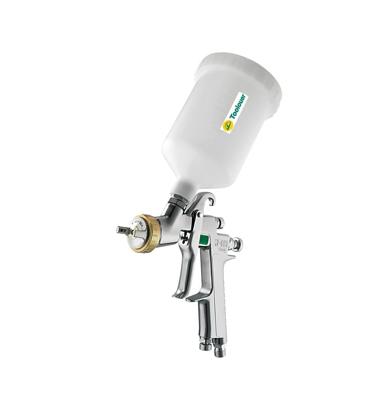 Pistolet à gravité avec compresseur à air