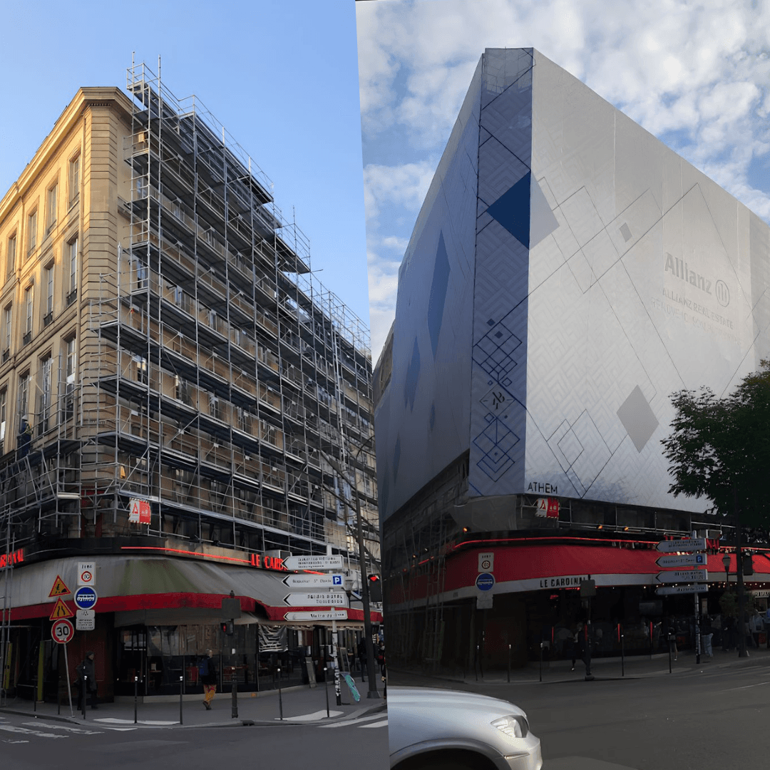 Autorisation affichage publicitaire sur échafaudage