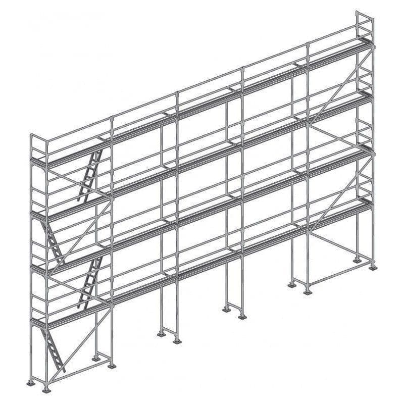 Échafaudage R200 – Garde-corps monoblocs acier ou aluminium